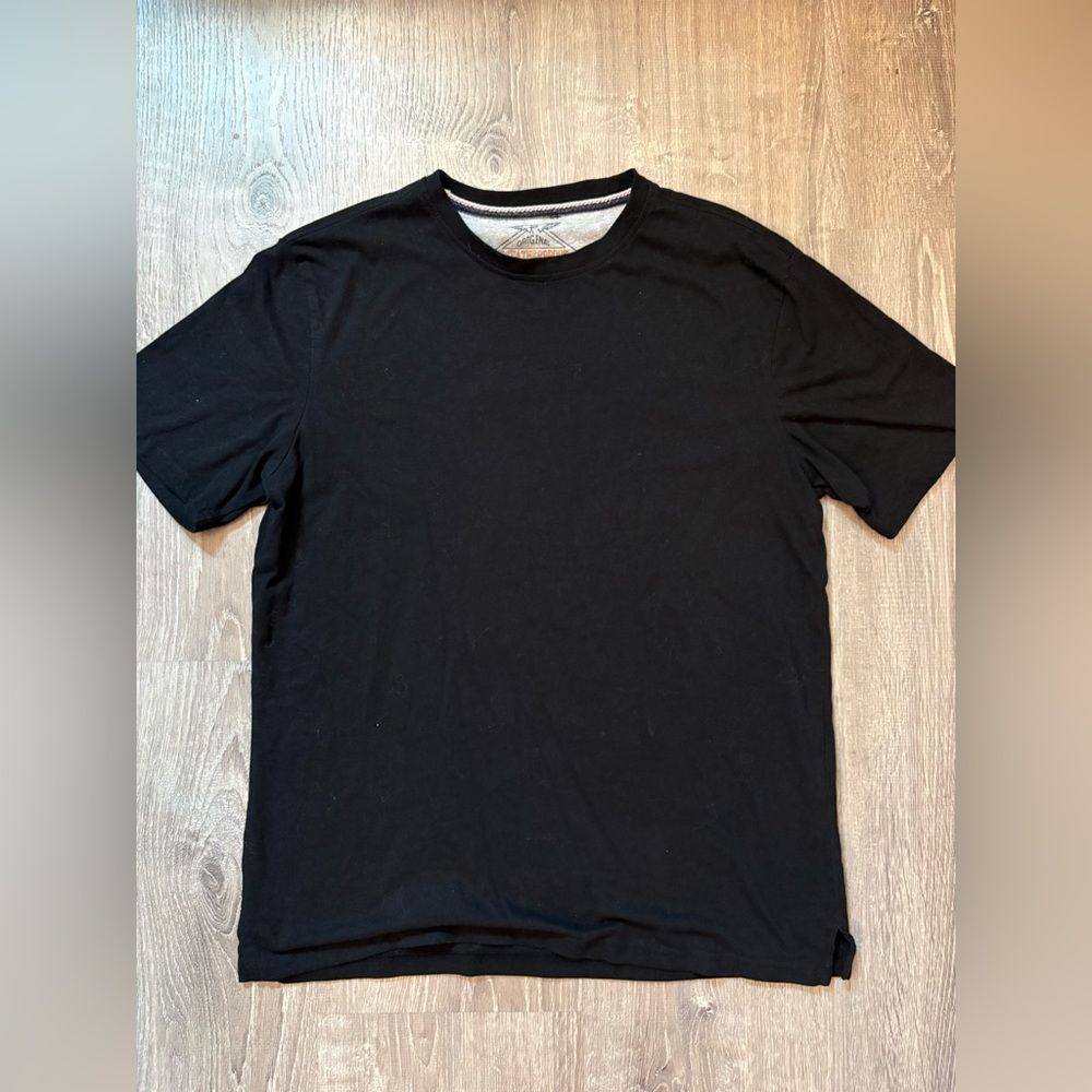 Weatherproof Men's Black Crew Neck Short Sleeve Tee